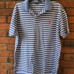 Mens Polo by Ralph Lauren Pima Cotton Blue Striped